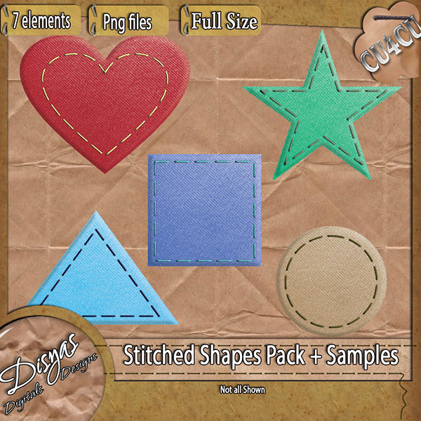 STITCHED SHAPES CU PACK - Click Image to Close